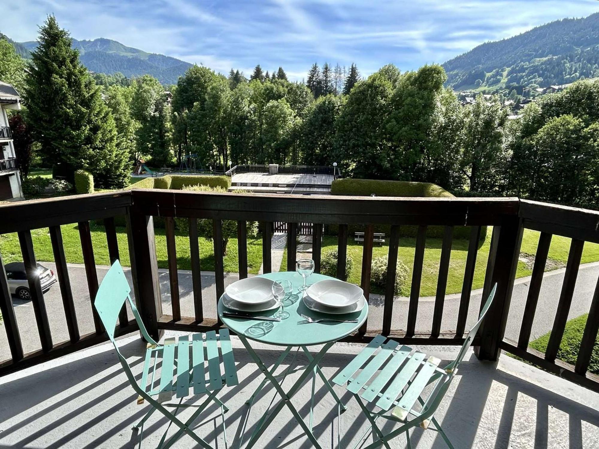 Studio Avec Piscine Chauffee, Tennis & Balcon - 4 Couchages A Megeve - Fr-1-597-14 Εξωτερικό φωτογραφία